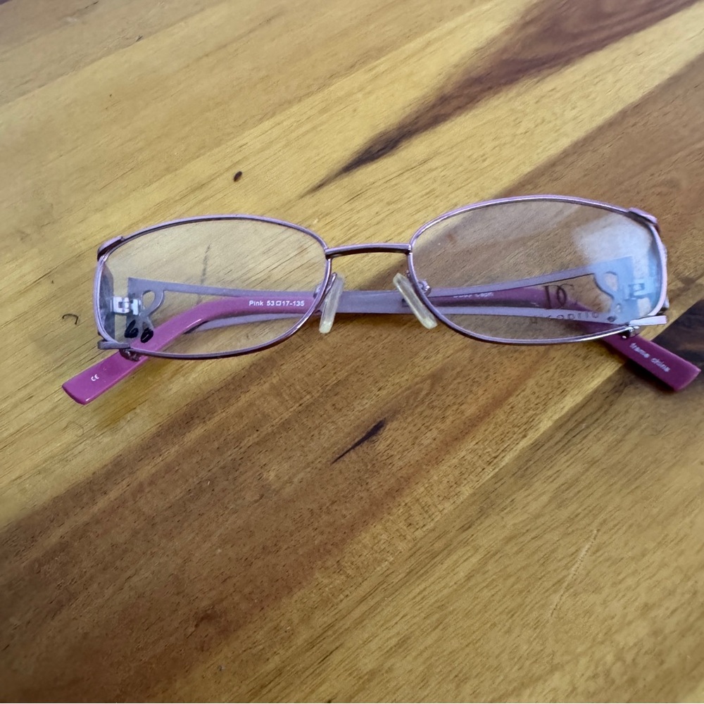 DiCaprio DC83 pink caprio butterfly full rim‎ wire eyeglasses frames 53 17 135